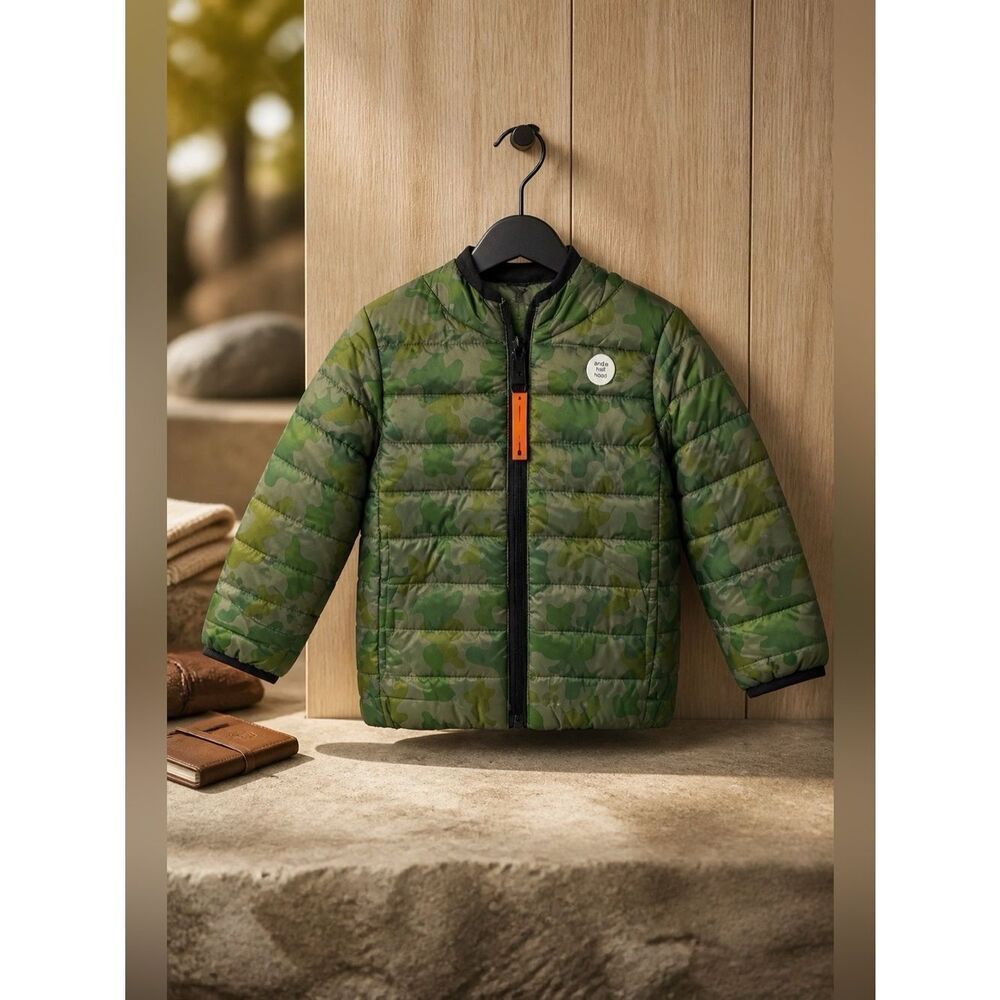 OKIE DOKIE GREEN CAMO DINOSAUR OUTERWEAR SIZE 2T